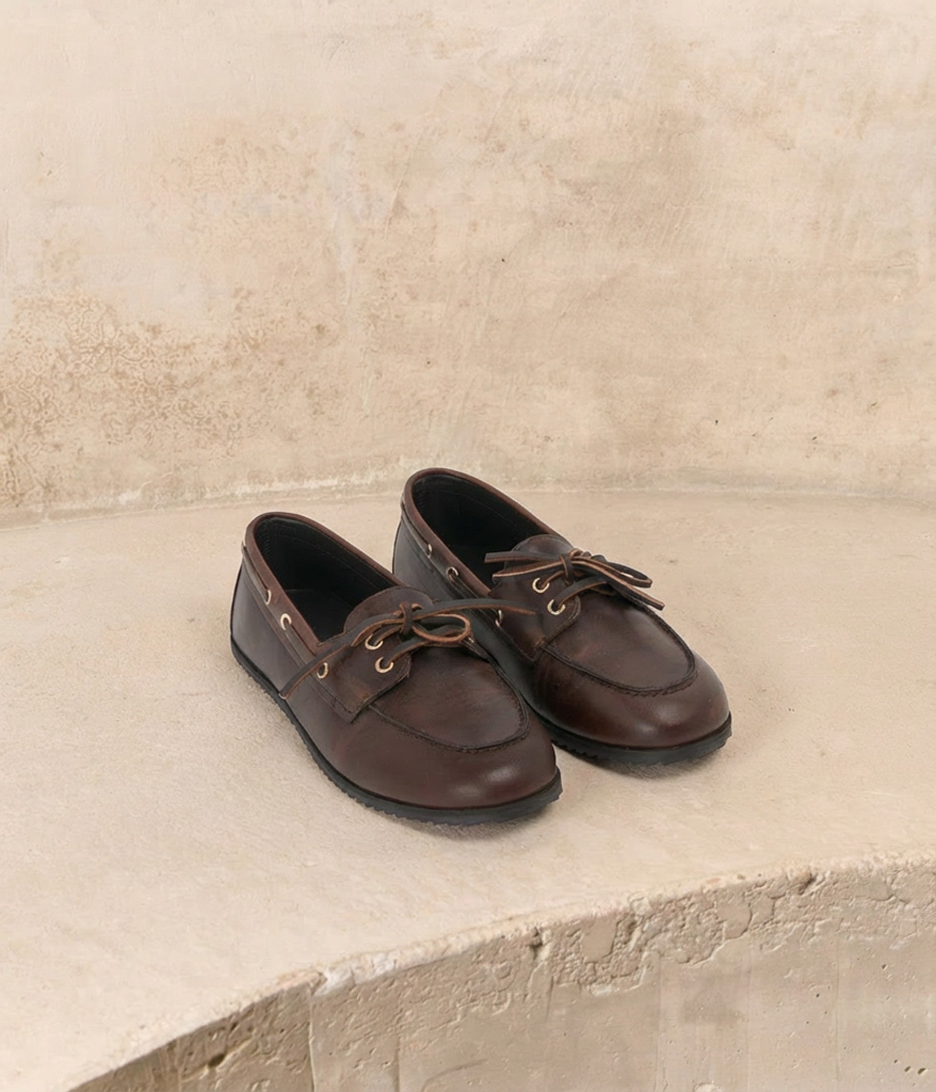 Chaussures bateau chocolat Barnabé
