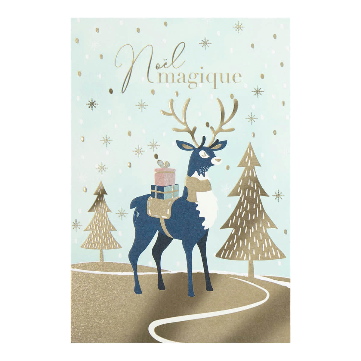 - Carte De Vœux Céleste Rennes Magiques