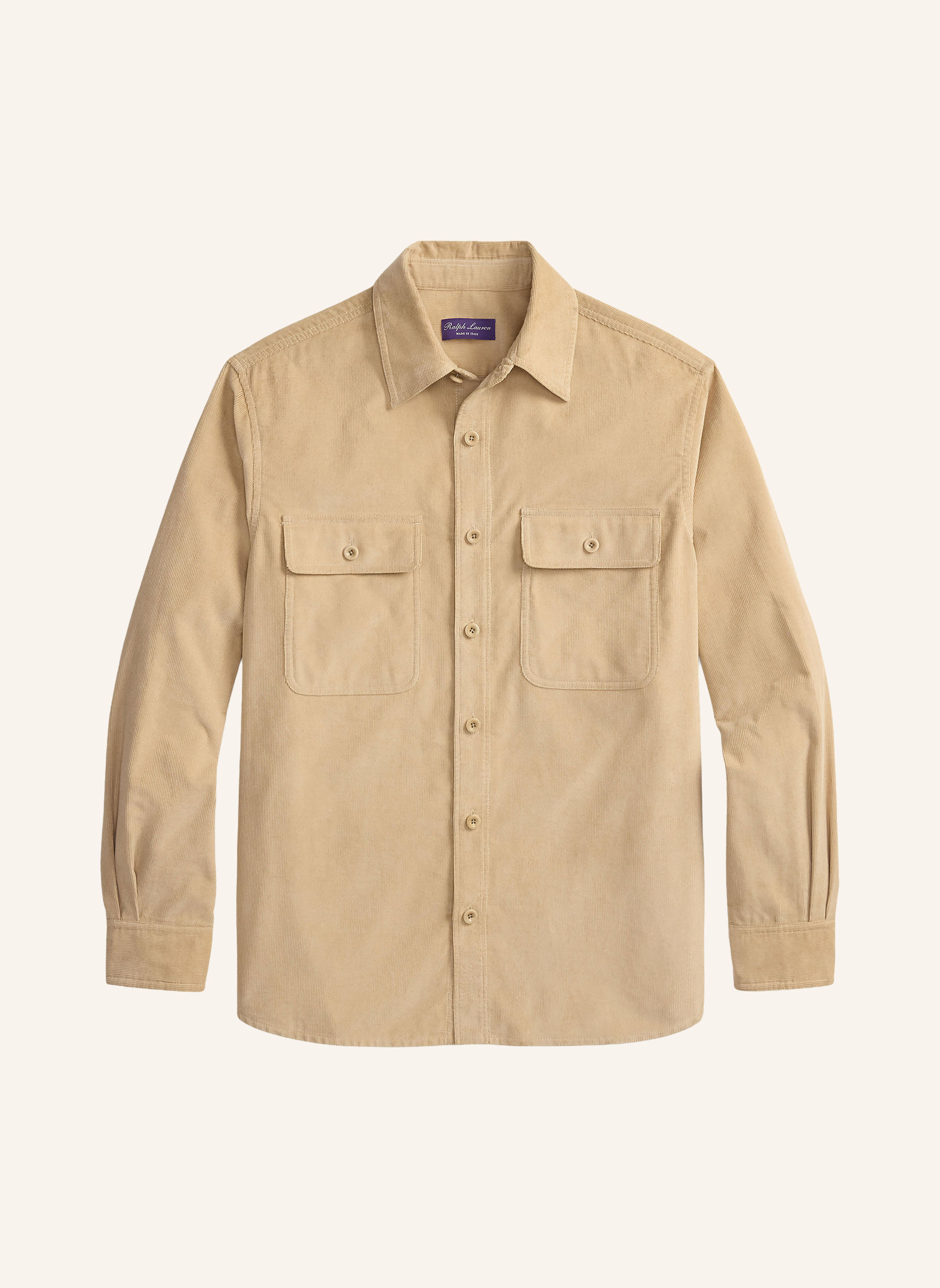 RALPH LAUREN PURPLE LABEL Cordhemd Comfort Fit