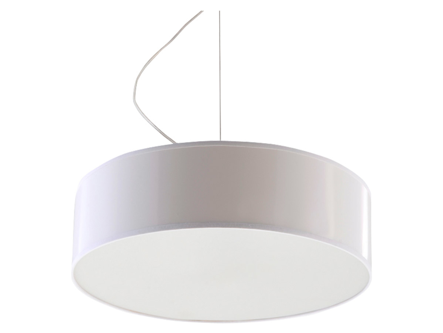 Lampa wisząca Arena 2-punktowa 35 cm z tworzywa biała