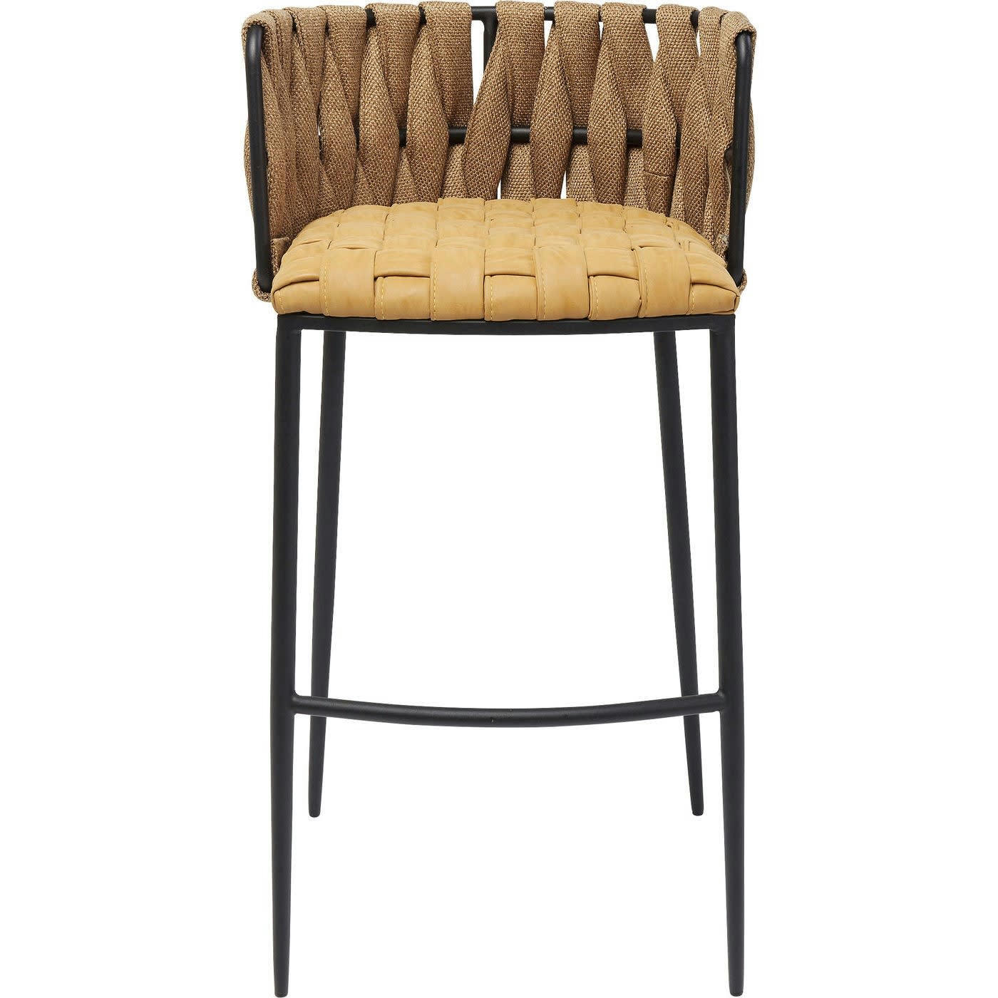 CHEERIO - Tabouret de bar jaune et acier