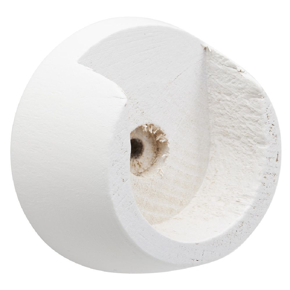 Support pour tringle naissance en bois Blanc Ø28mm x2