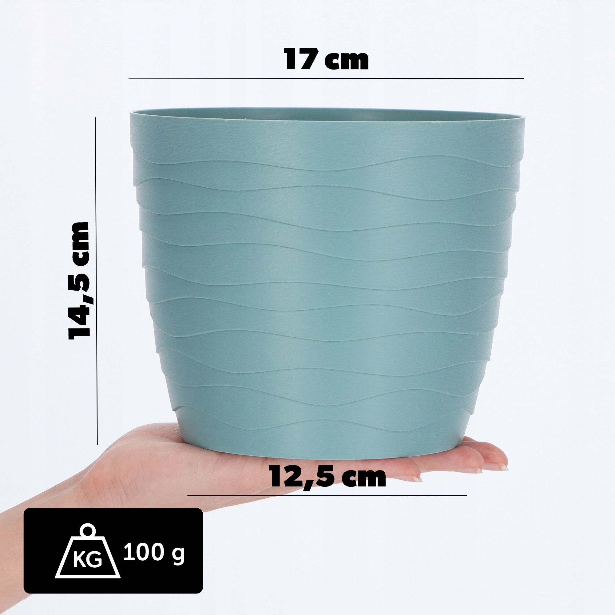 Doniczka Osłonka Donica Na Kwiaty 17cm Kolory