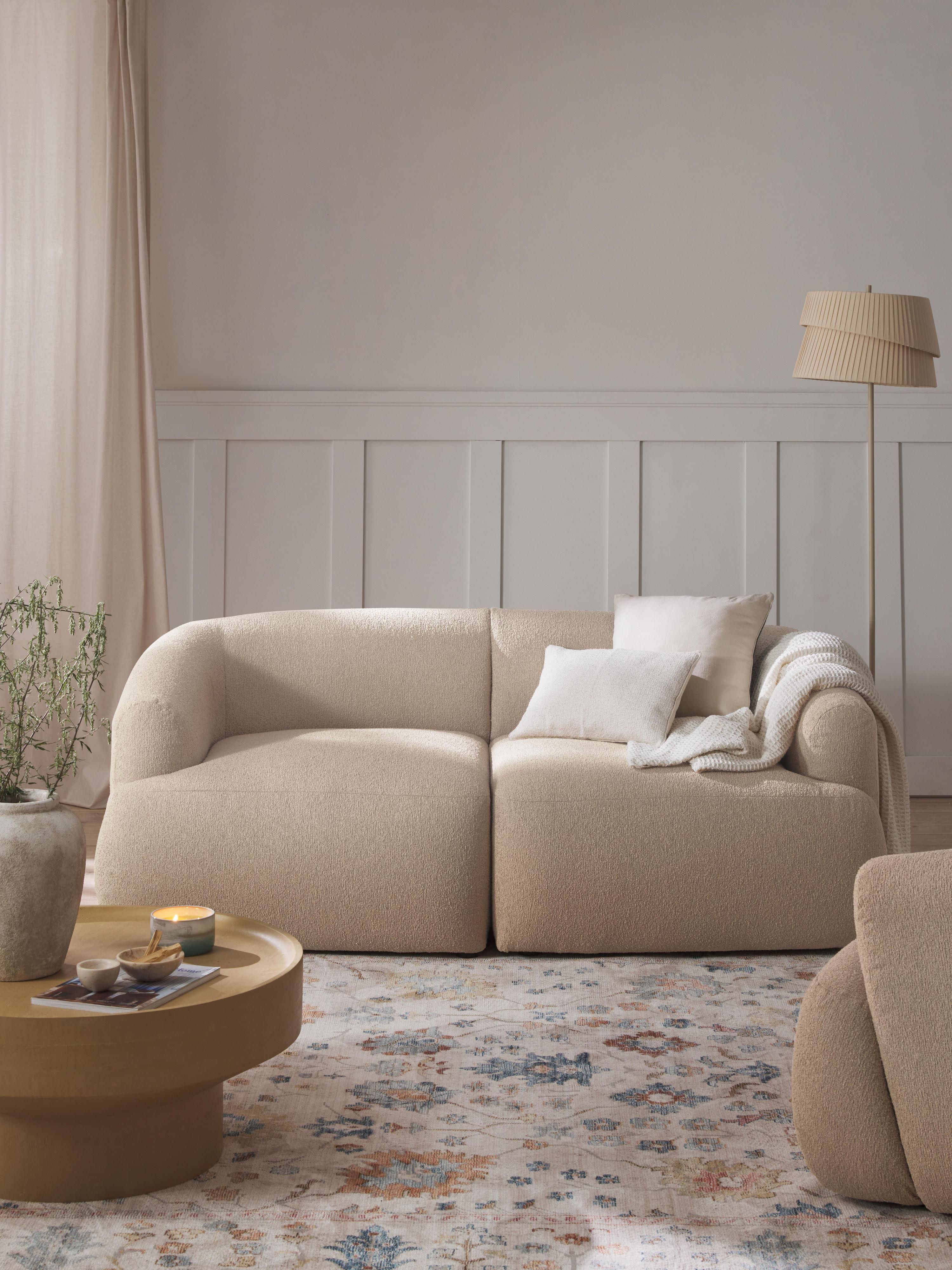 Modulares Bouclé-Sofa Sofia (2-Sitzer)
