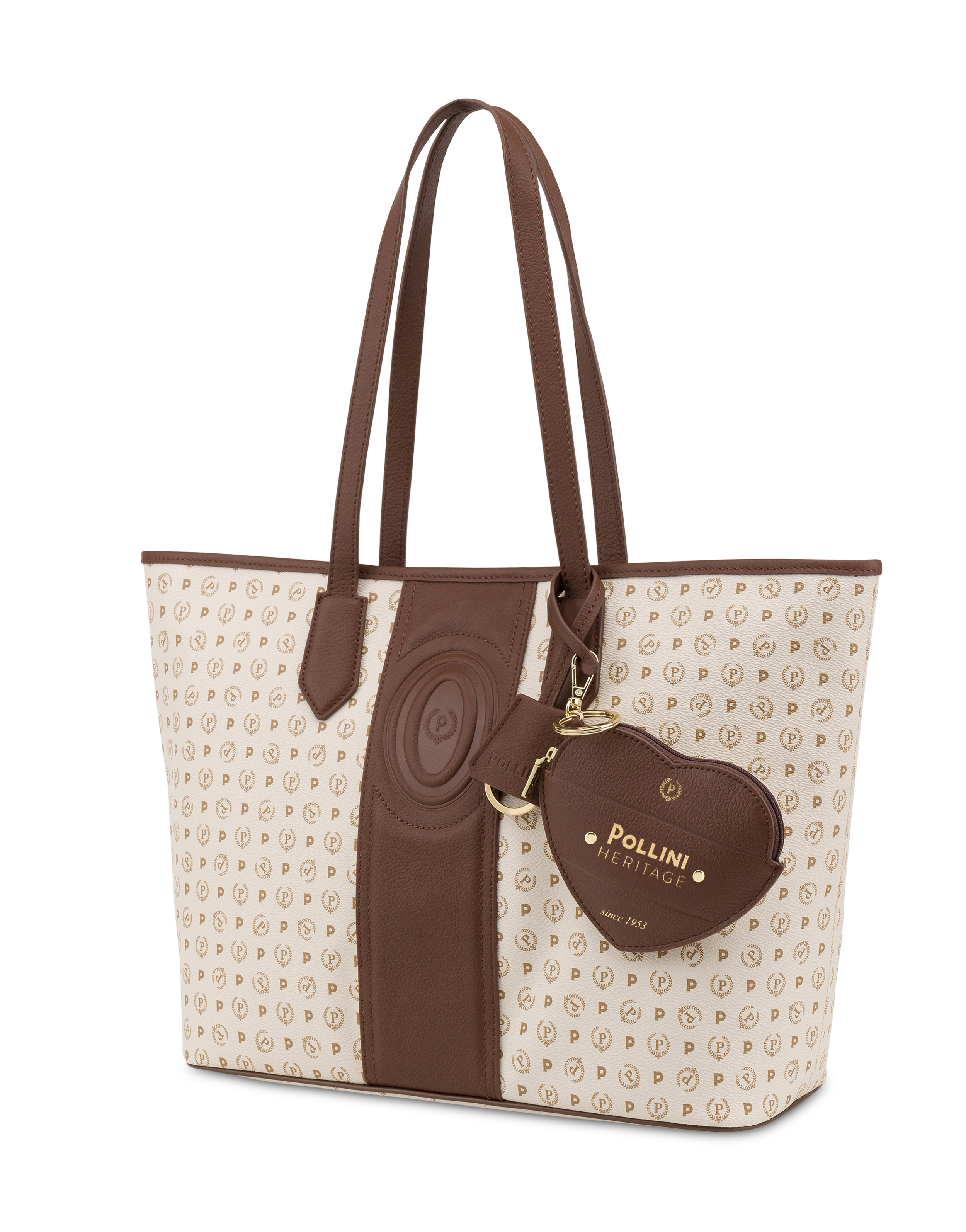 Shopping Bag Heritage 70 Avorio/marrone.