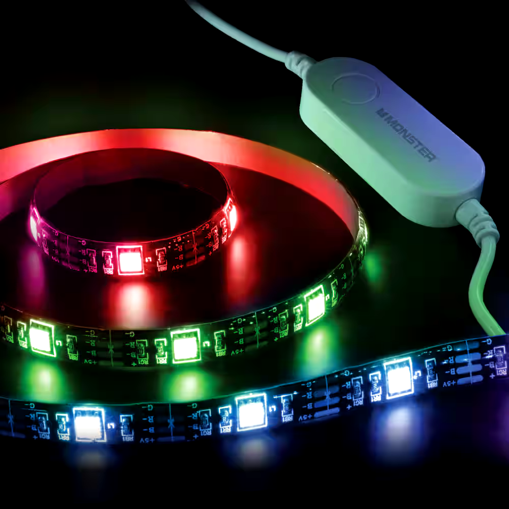 Monster Illuminessence Series Smart Multicolour LED Strip Light, 2-m