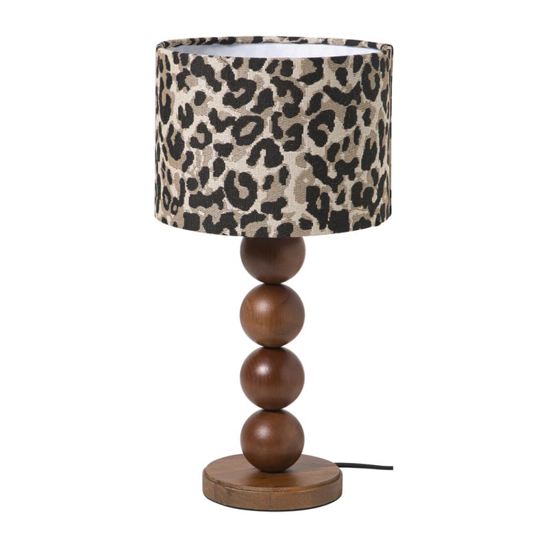 Lampenkap animal klein - bruin/zwart - &Oslash;21x15.5 cm