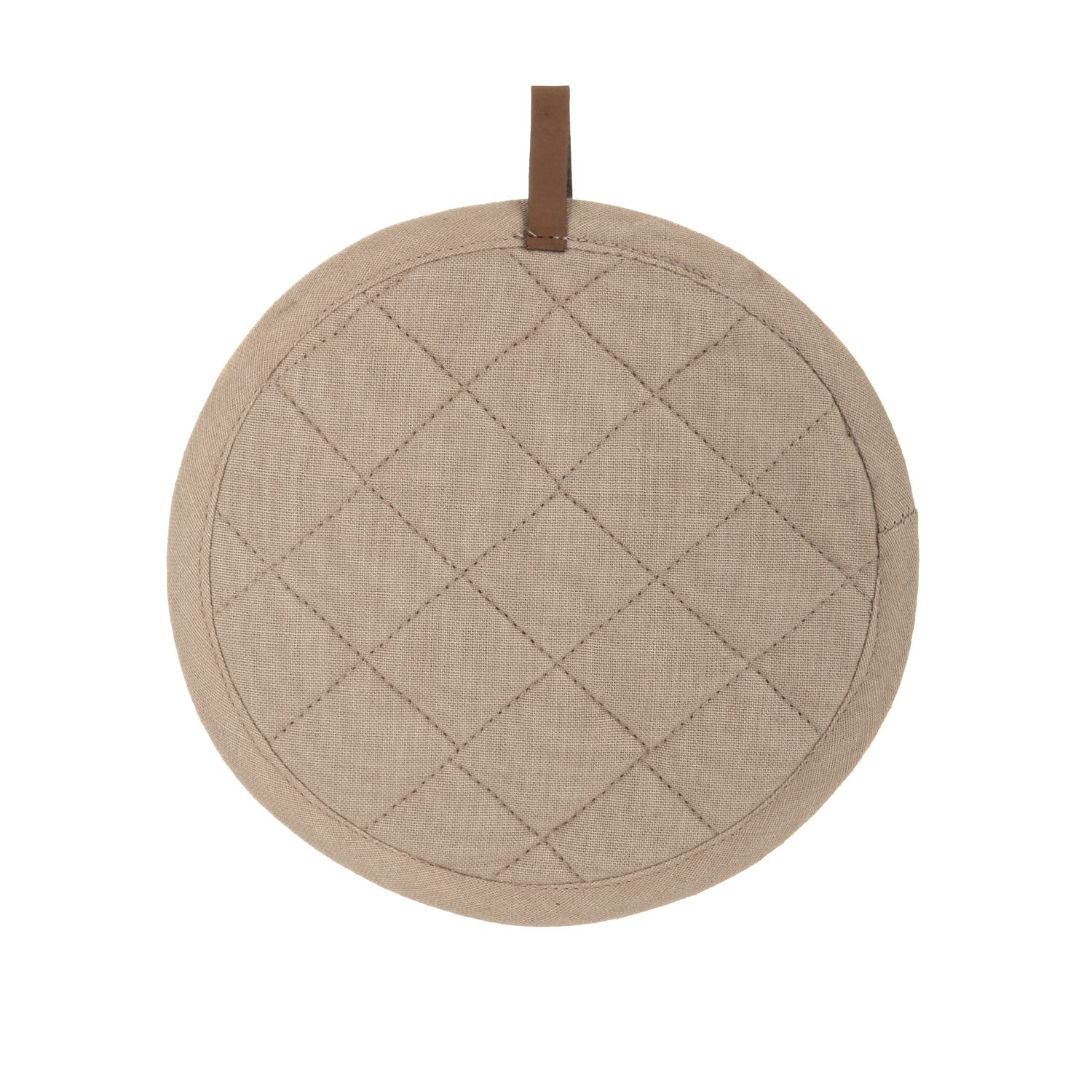 Presina tonda 20 cm beige in cotone