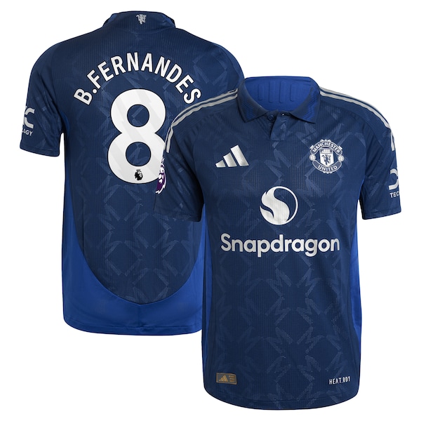 Bruno Fernandes Manchester United adidas 2024/25 Away Authentic Player Jersey - Navy