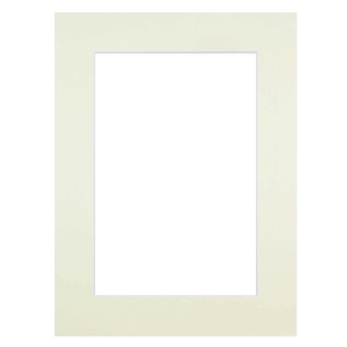 PASSE-PARTOUT SIMPLE - Passe-partout carton crème 40x50 cm ouverture 24x30 cm