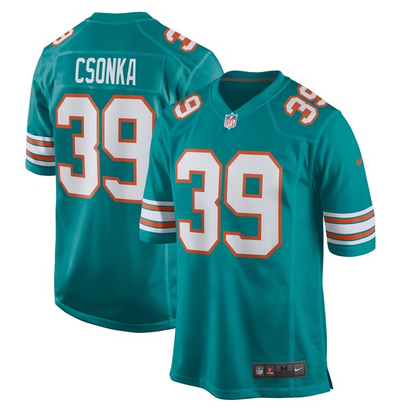 Larry Csonka Miami Dolphins Nike Retired Player Jersey - Aqua/White