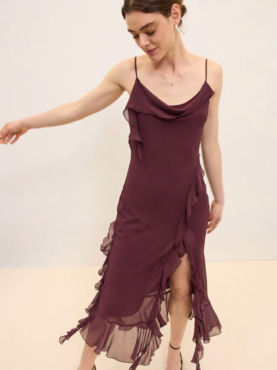 Maxi Dress With Frills