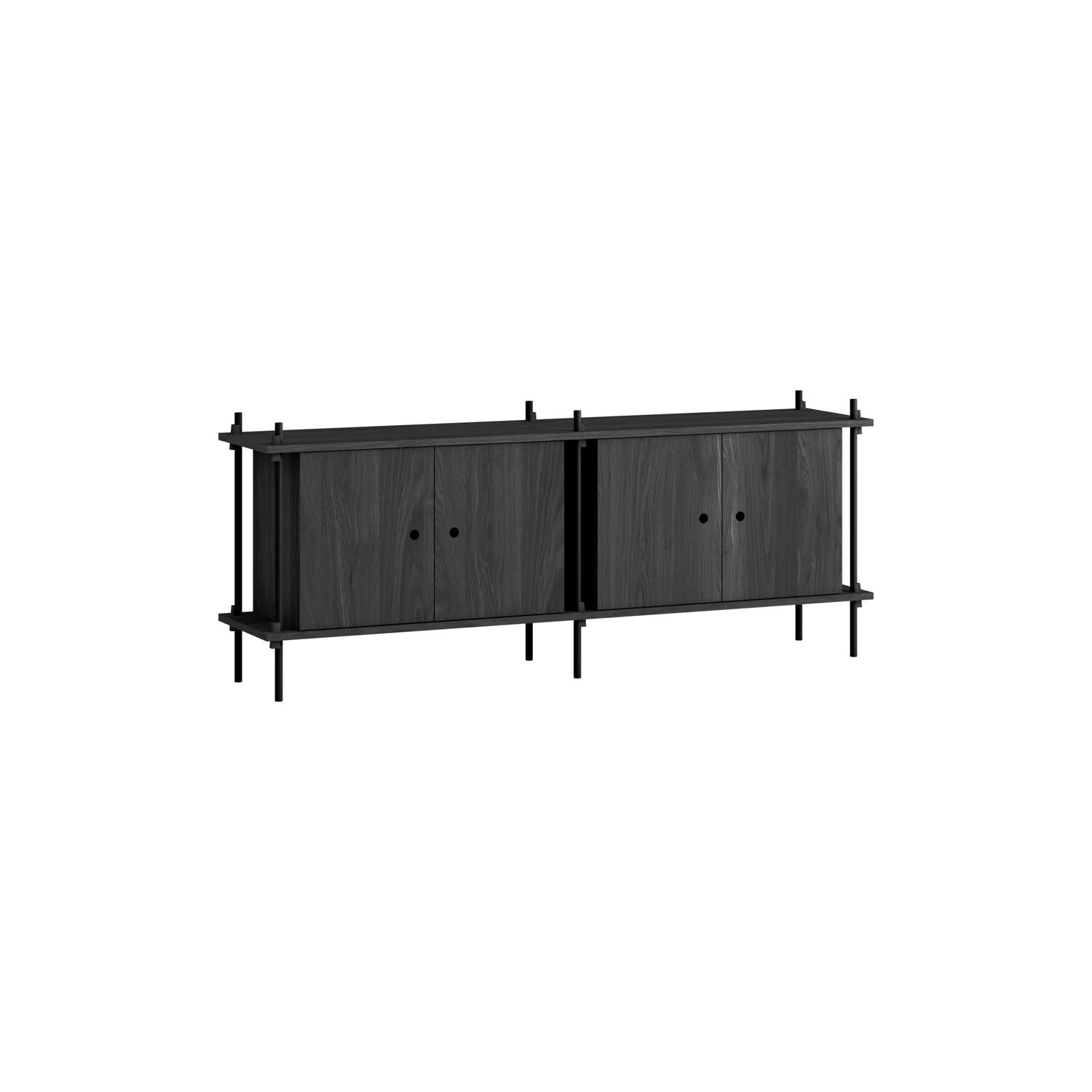 Shelving Sideboard, black/black