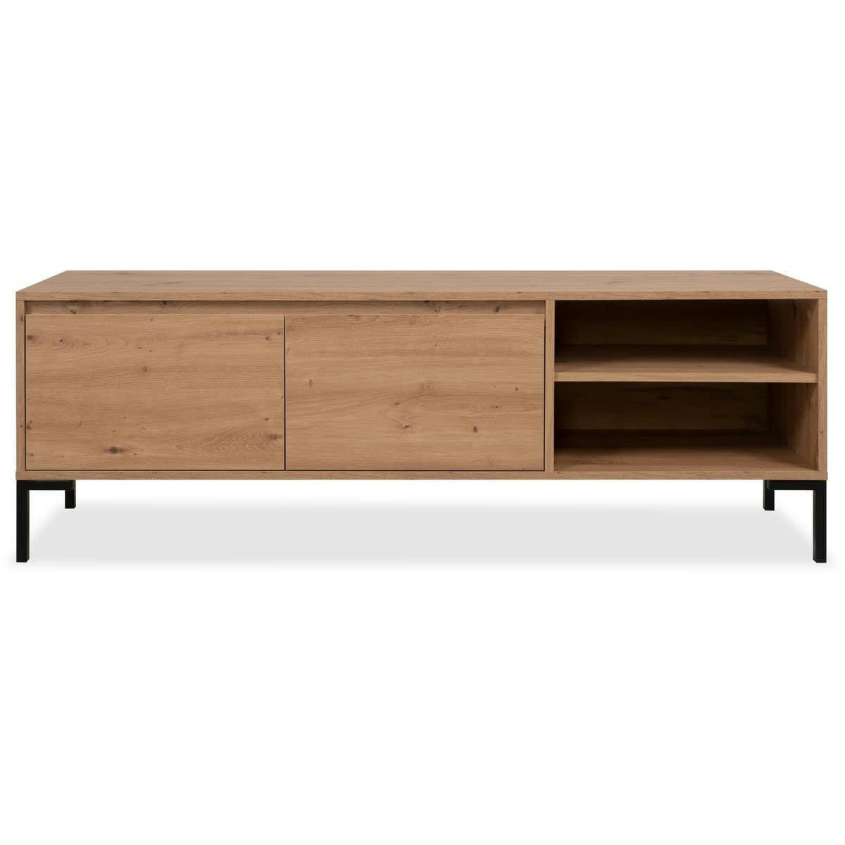 RONDA - Meuble TV effet chêne 150 cm