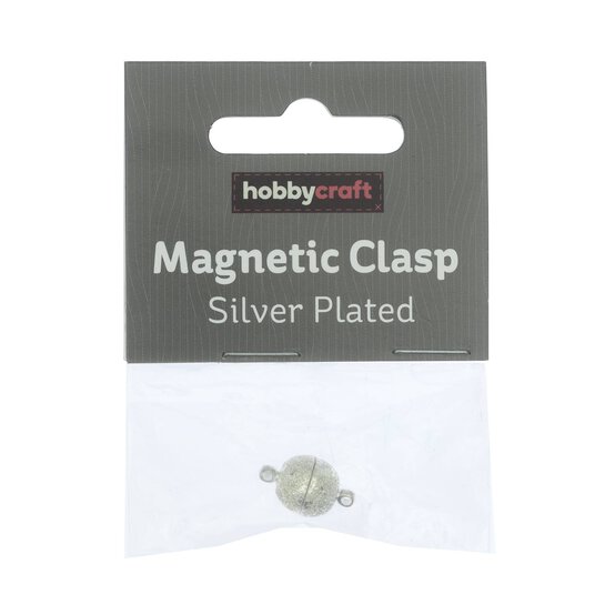 Silver Plated Magnetic Clasp 10mm