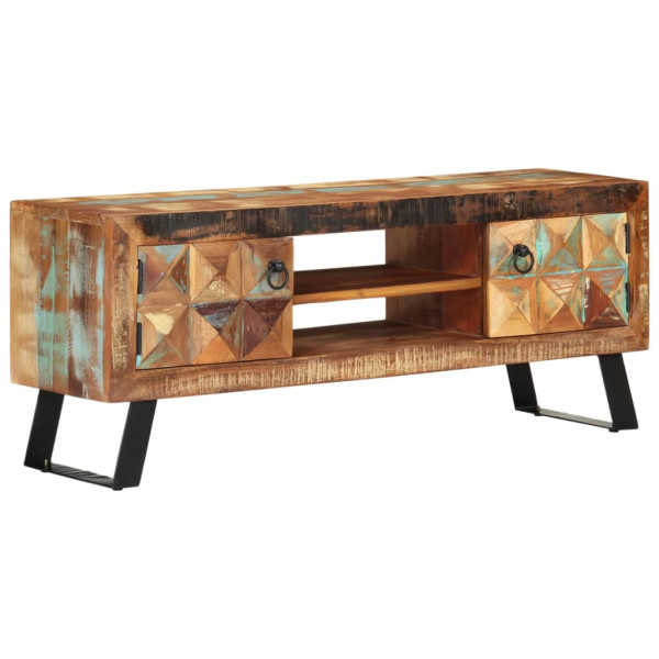Szafka Pod TV Szafka Pod Telewizor RTV Drewniana Półka 112x30x45 cm