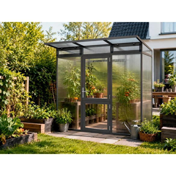 Gewächshaus »Linea«, 2,57 m², Kunststoff/Aluminium, winterfest