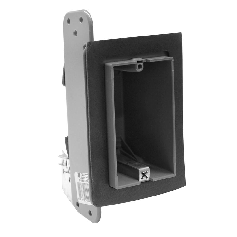 Hubbell 2011FBAR Non-Metallic 1 Gang Flanged Vapor Barrier Cable Box, 2-3/4-in Deep, 1/2-in Setback, 18 Cubic Inches