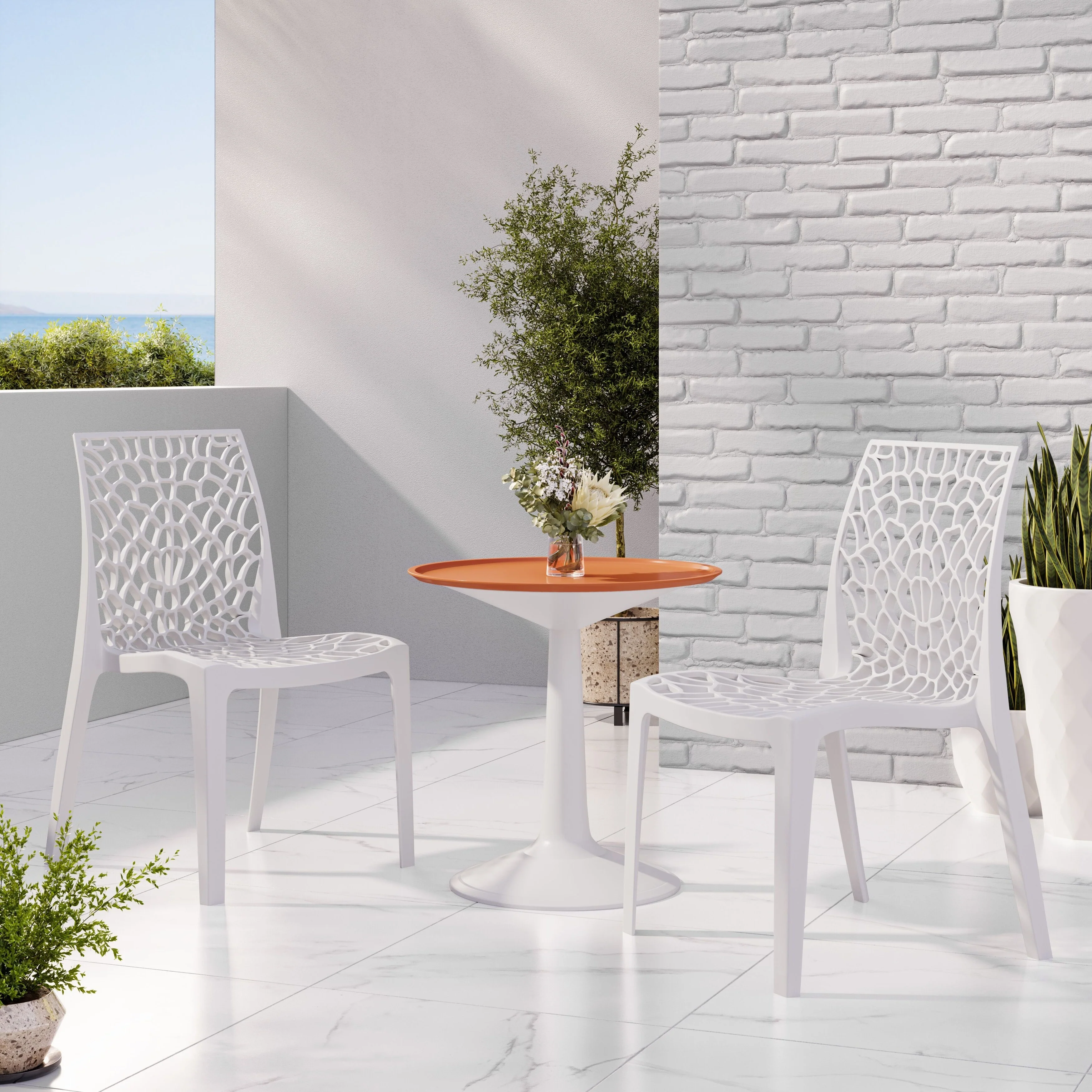 Karissa and Sprout 3-Piece Outdoor Bistro Set