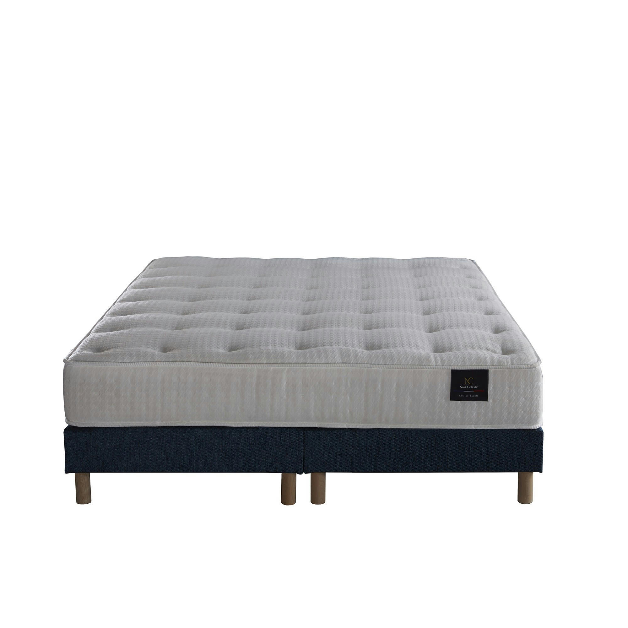 ASTRAL - Ensemble Matelas mousse résiliente Mémoire de forme Sommier 160x200