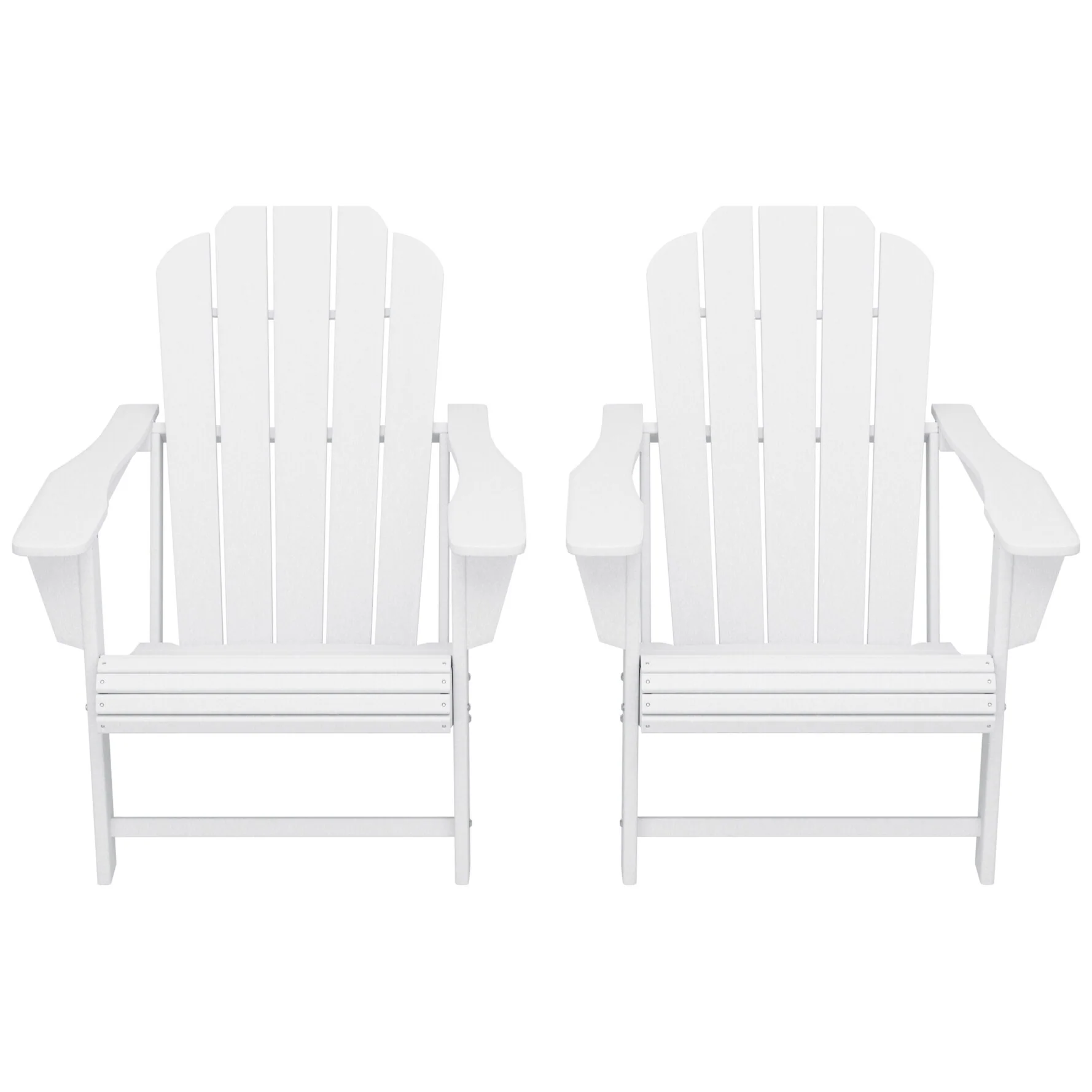 Polytrends Aderson Outdoor Poly Adirondack Chair with Cupholders (Set of 2)