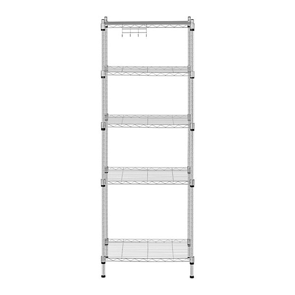 etagère 5 tablettes professionnelle 35 x metal gris Helloshop26