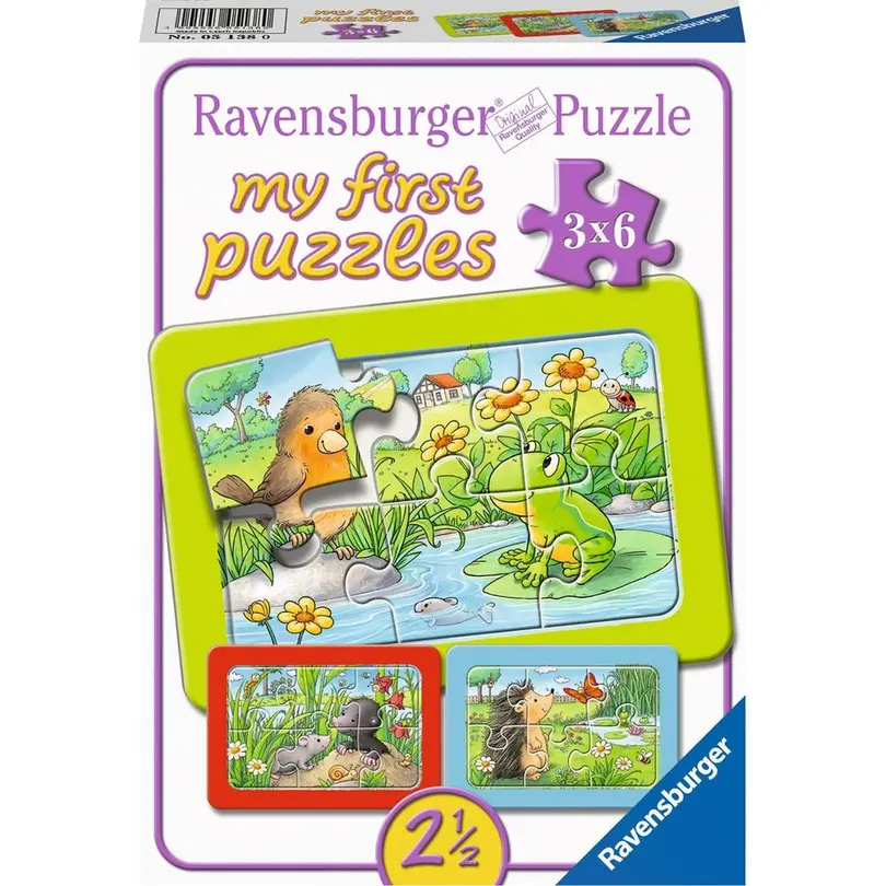 Puzzle 3er-Set Kleine Gartentiere