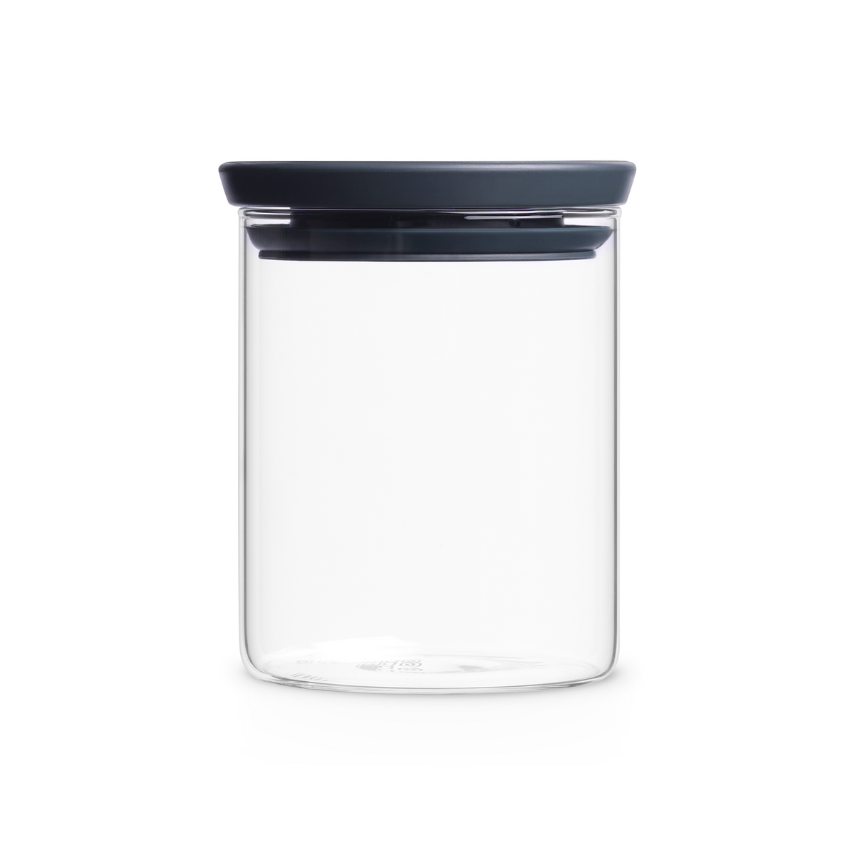Brabantia Stapelbare glazen voorraadbus, 0,6 liter - Transparent