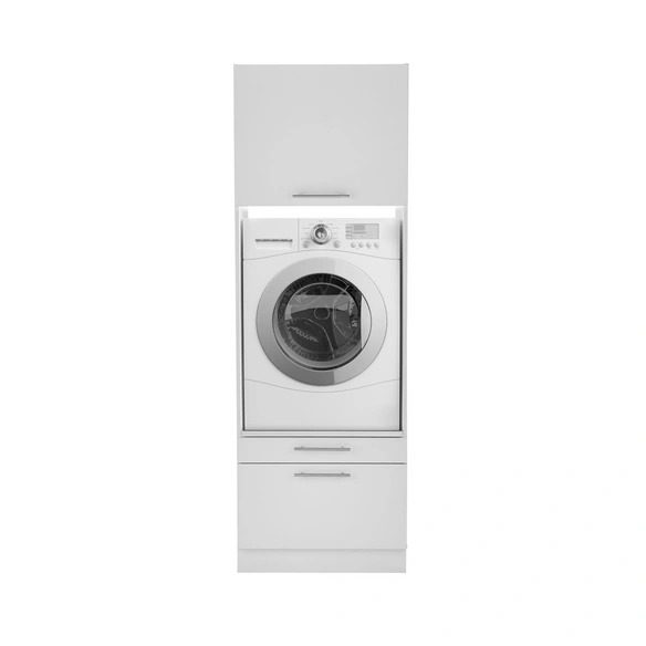 Waschmaschinenschrank »Clara«, HWRSET2, BxHxT: 67,4 x 200 x 67,6 cm, weiß matt