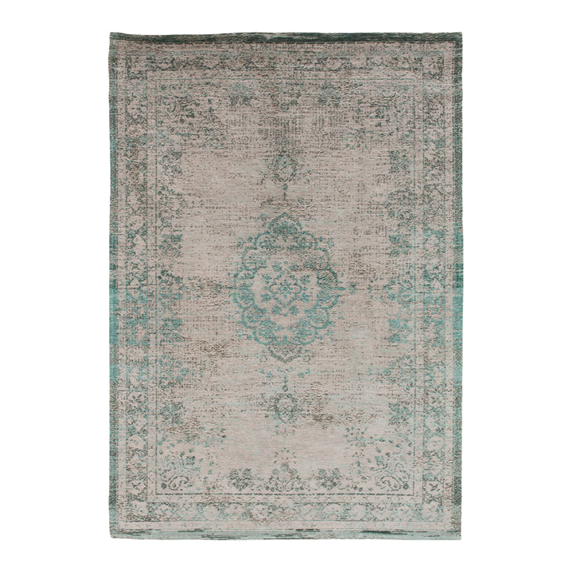 Louis de Poortere Medallion Fading World Vloerkleed 80 x 150 cm - Jade