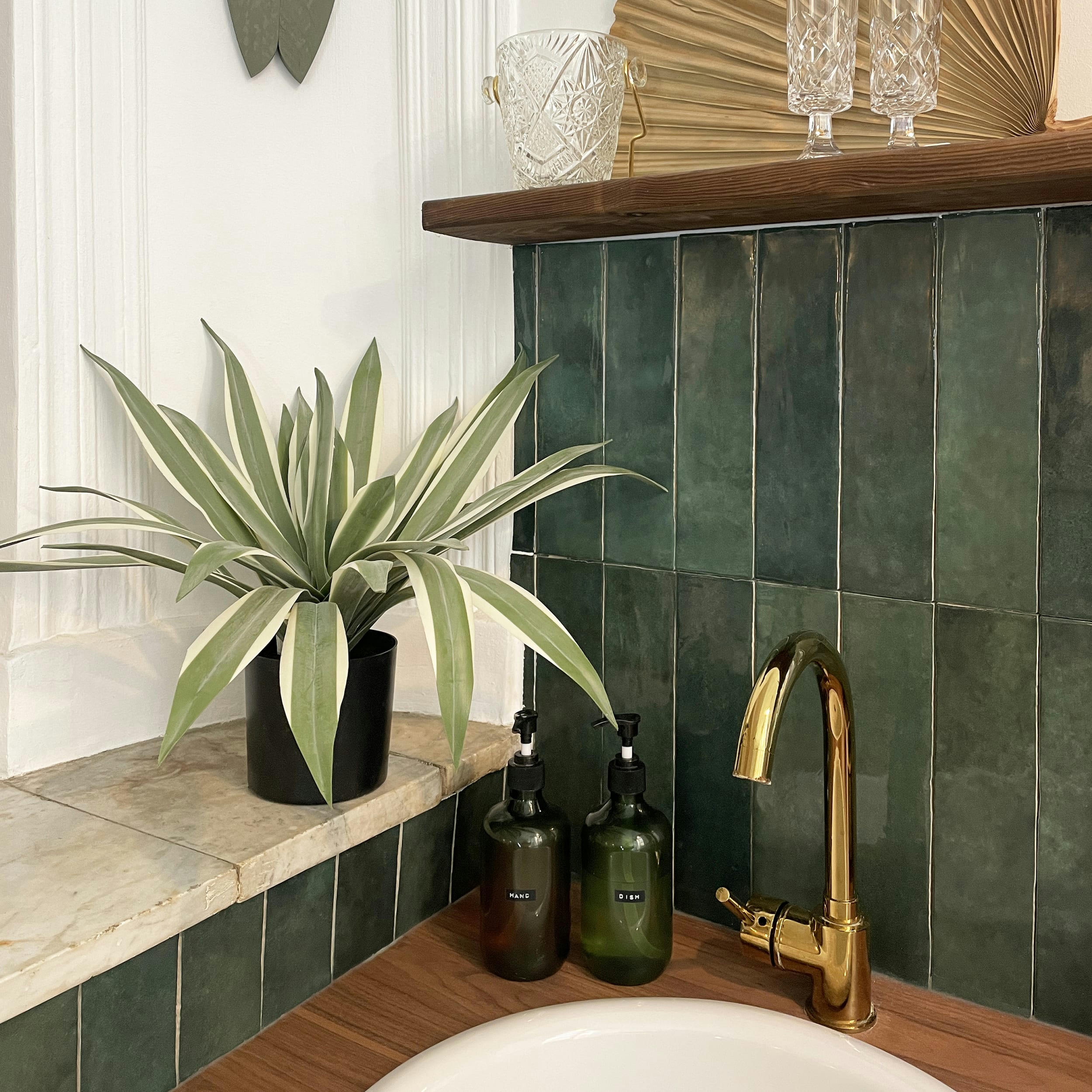 - Agave artificiel toucher naturel 45cm