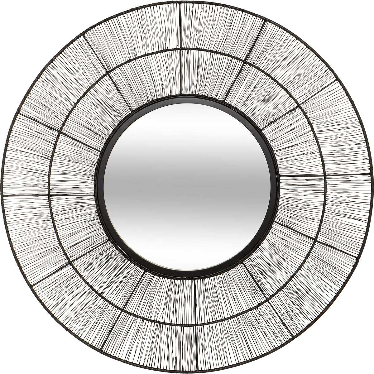 Espelho de parede em metal preto ANDREANE