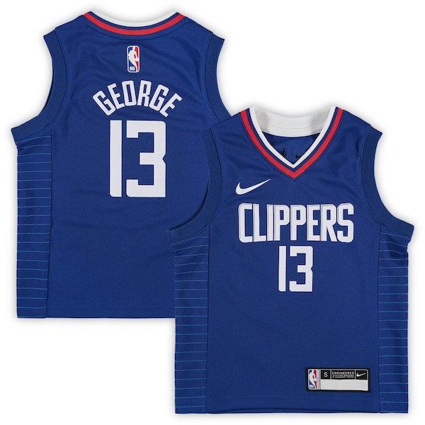 Paul George LA Clippers Preschool Nike 2020/21 Fast Break Replica Jersey - Royal - Icon Edition
