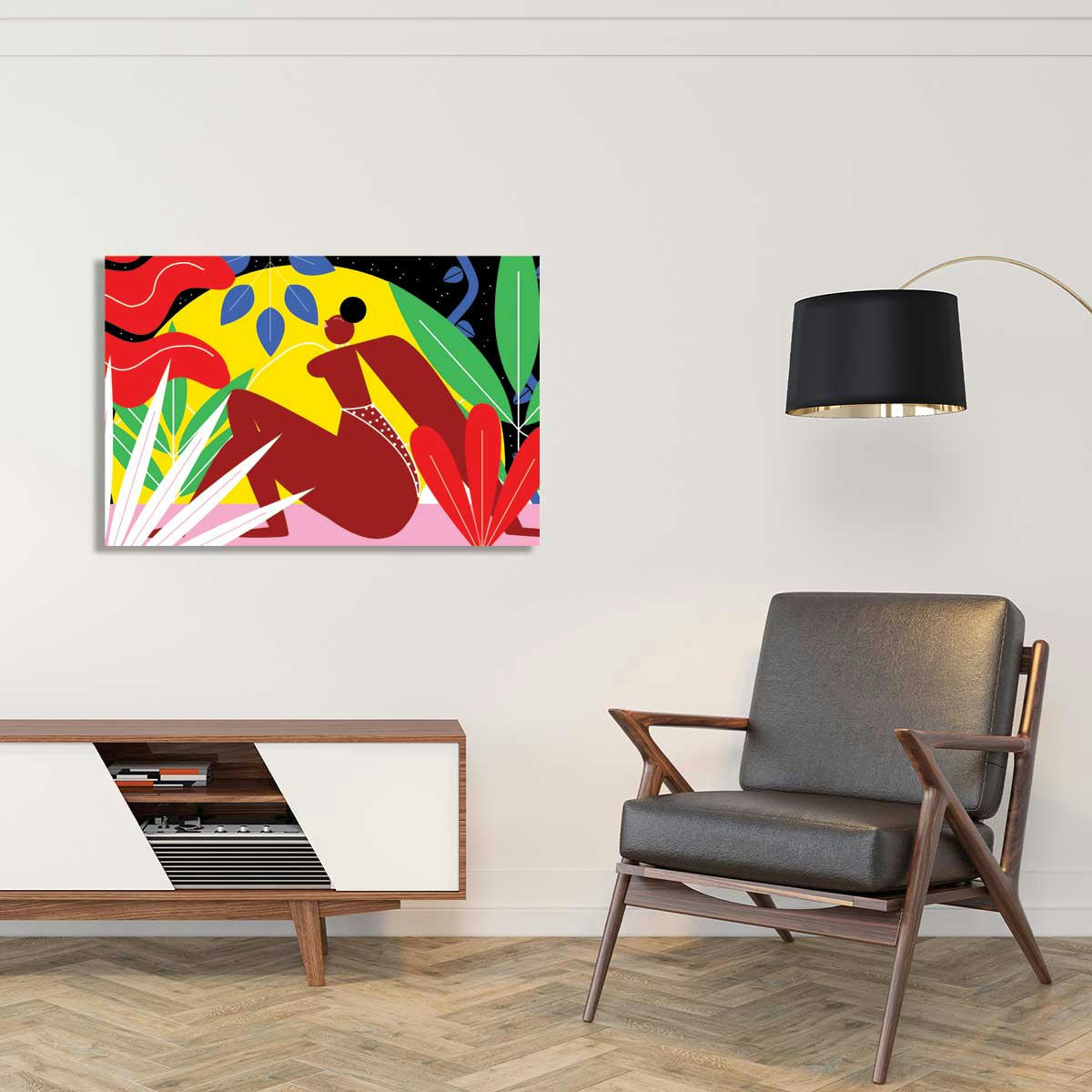 - Tableau collage all be feminist Tableau plexiglas 60x40cm