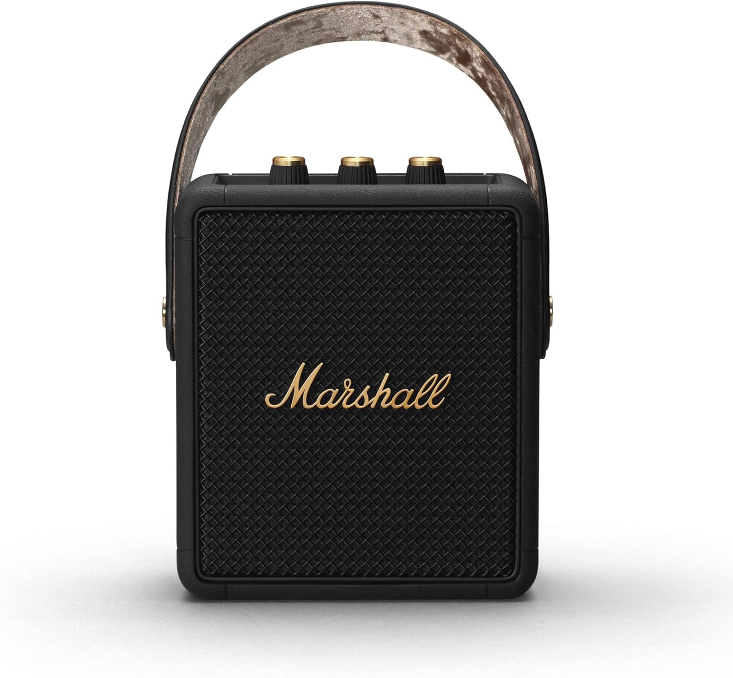 Marshall Stockwell II Portable Bluetooth Speaker  Black and Brass