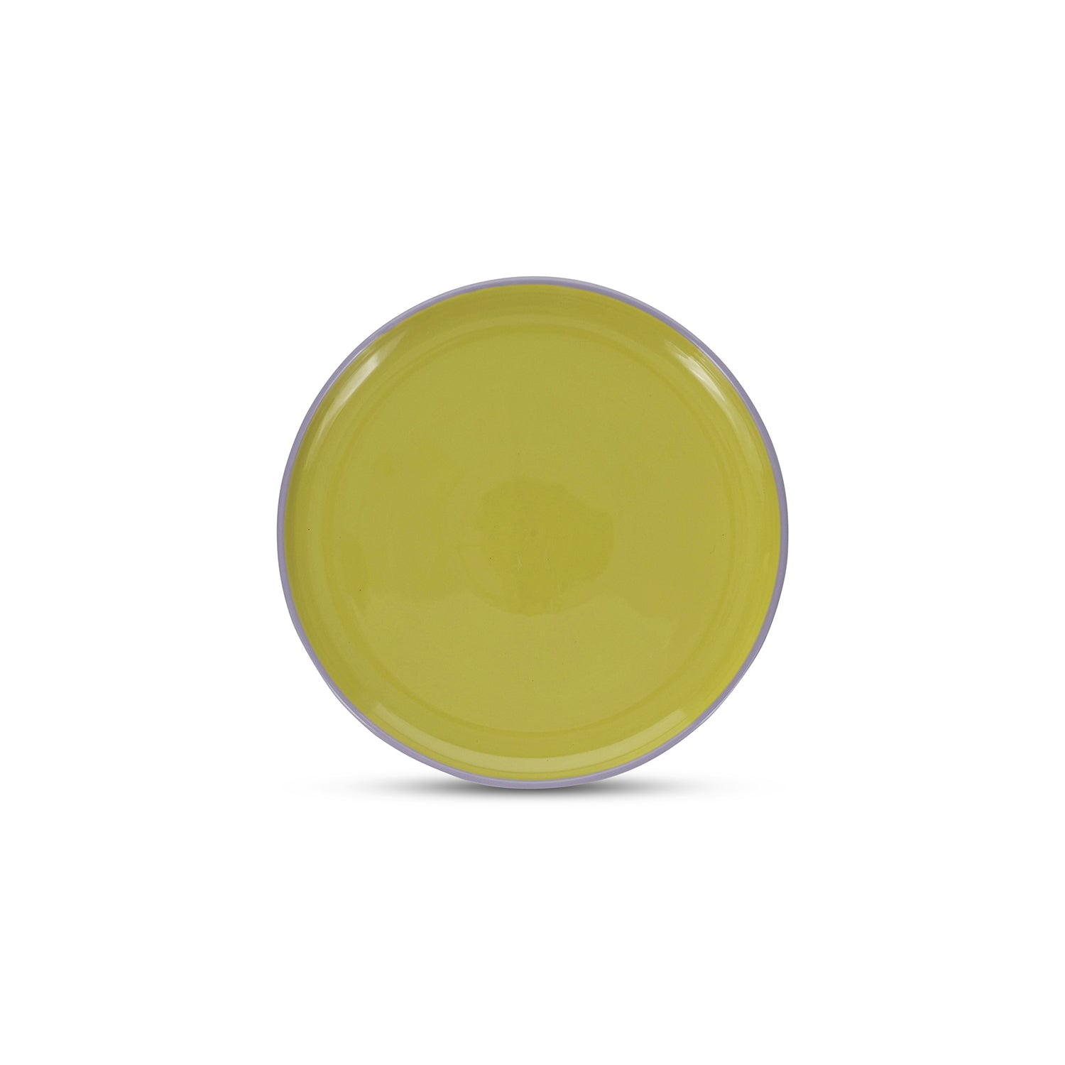 Ona - Plat bord 26xH2,5cm groen/paars Duo - Set van 4