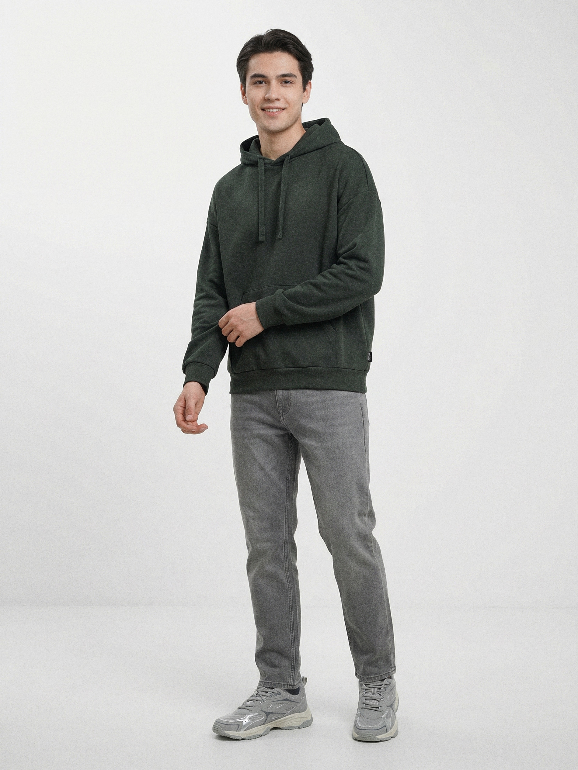 Bluza z kapturem z domieszką bawełny
