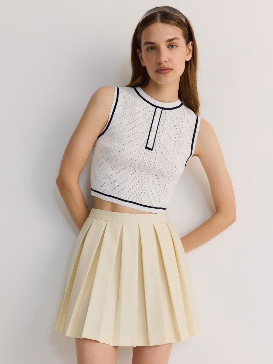 Knitted Viscose Rich Top
