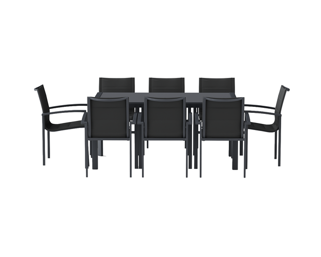 Boston-Eden 9 Piece Dining Setting
