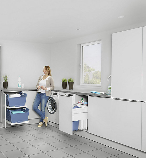 Panier à linge encastrable 33L Hailo Laundry Carrier 450