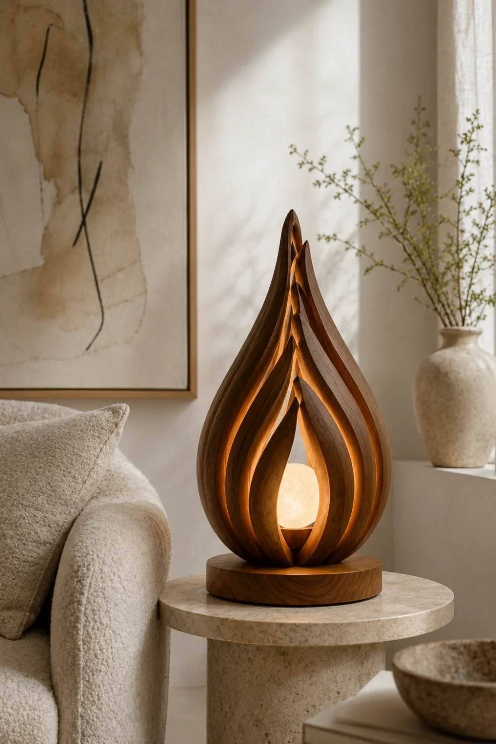 Wooden Art Lamp #WL073