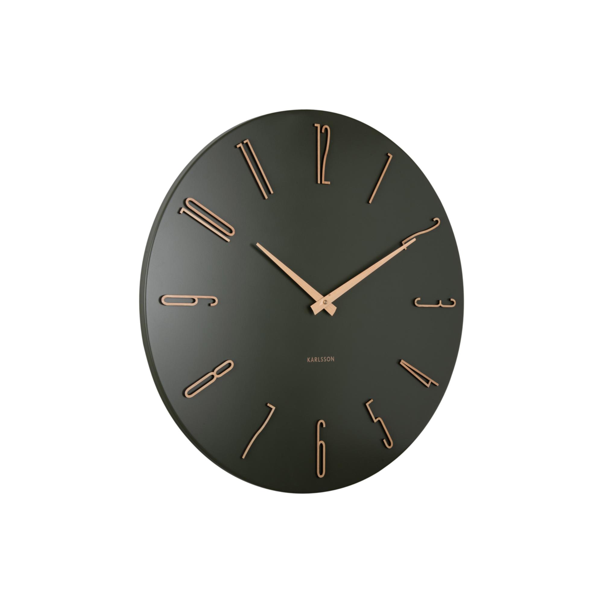 Karlsson wandklok Esmerado Large - groen - Ø60cm