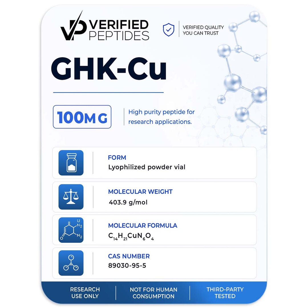 Verified Peptides GHK-Cu for Sale