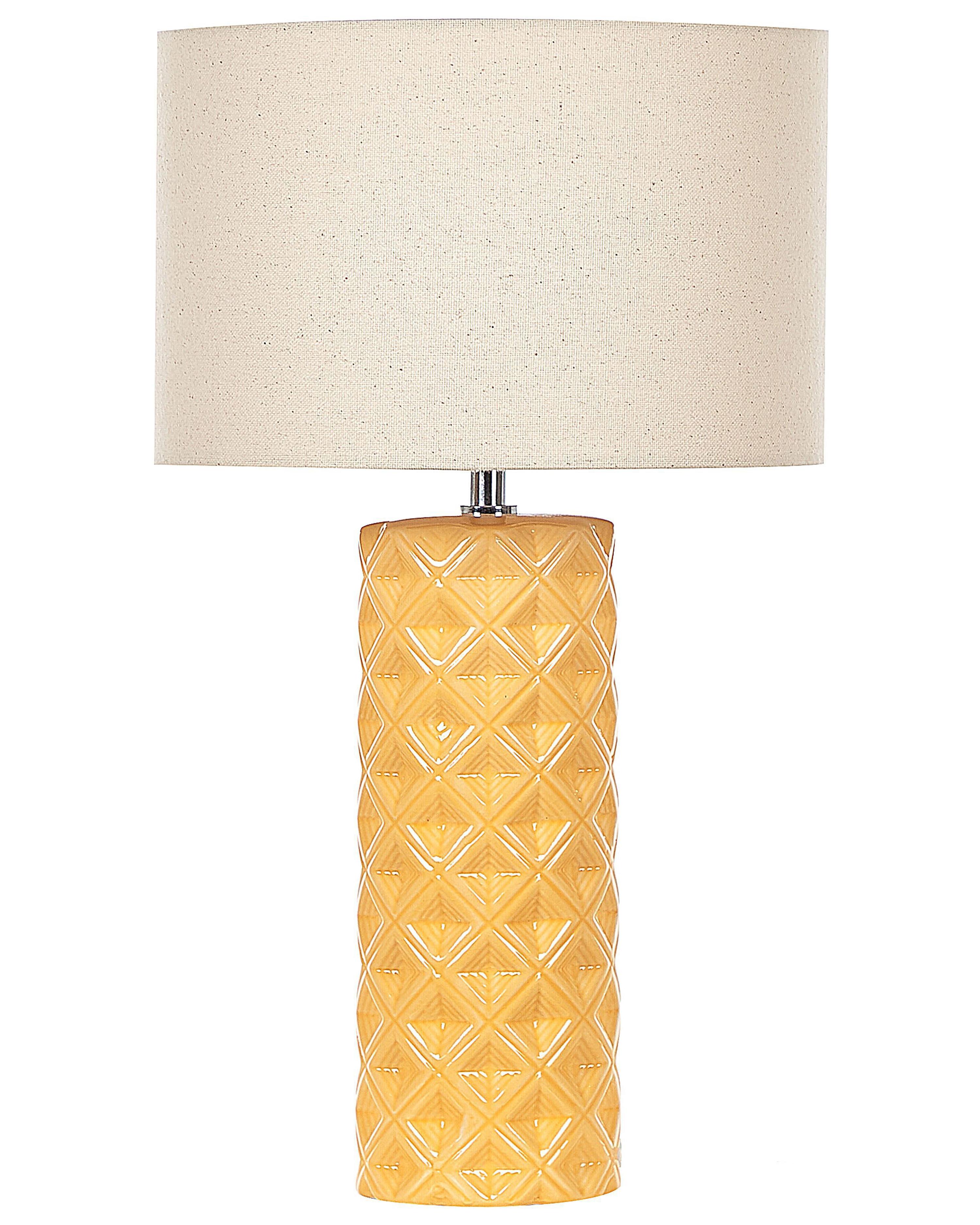 Table Lamp BALONNE Ceramic Yellow
