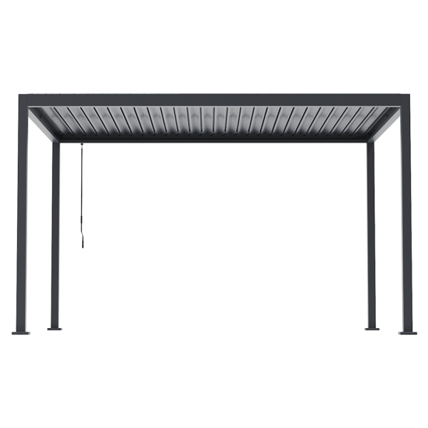 Pergola Ogrodowa Bioklimatyczna Stalowa NORDVIC Sola 3x4 m Antracyt