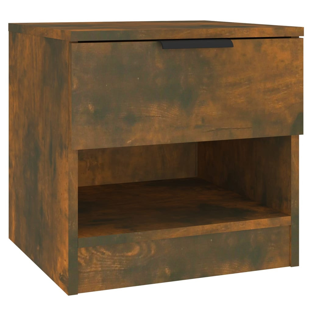 Szafka Nocna Stolik Komoda Brązowa z Szufladą Do Sypialni 40x39x40 cm