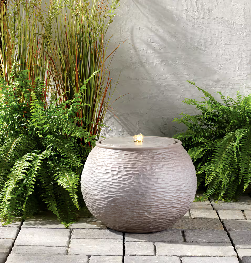 CANVAS Aubrey Infinity Fountain with LED Light, 13-in