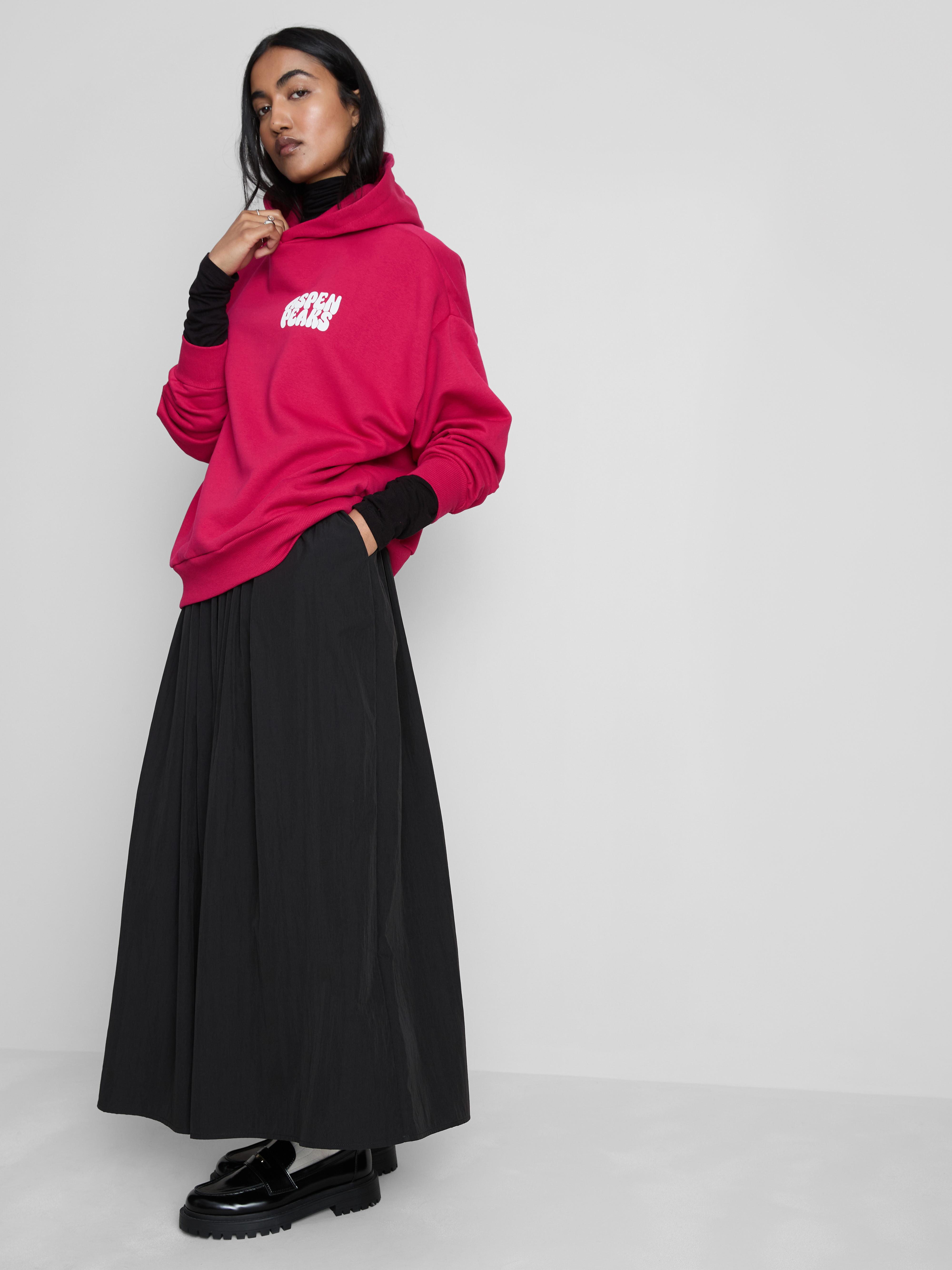 Oversized Slogan Hoodie