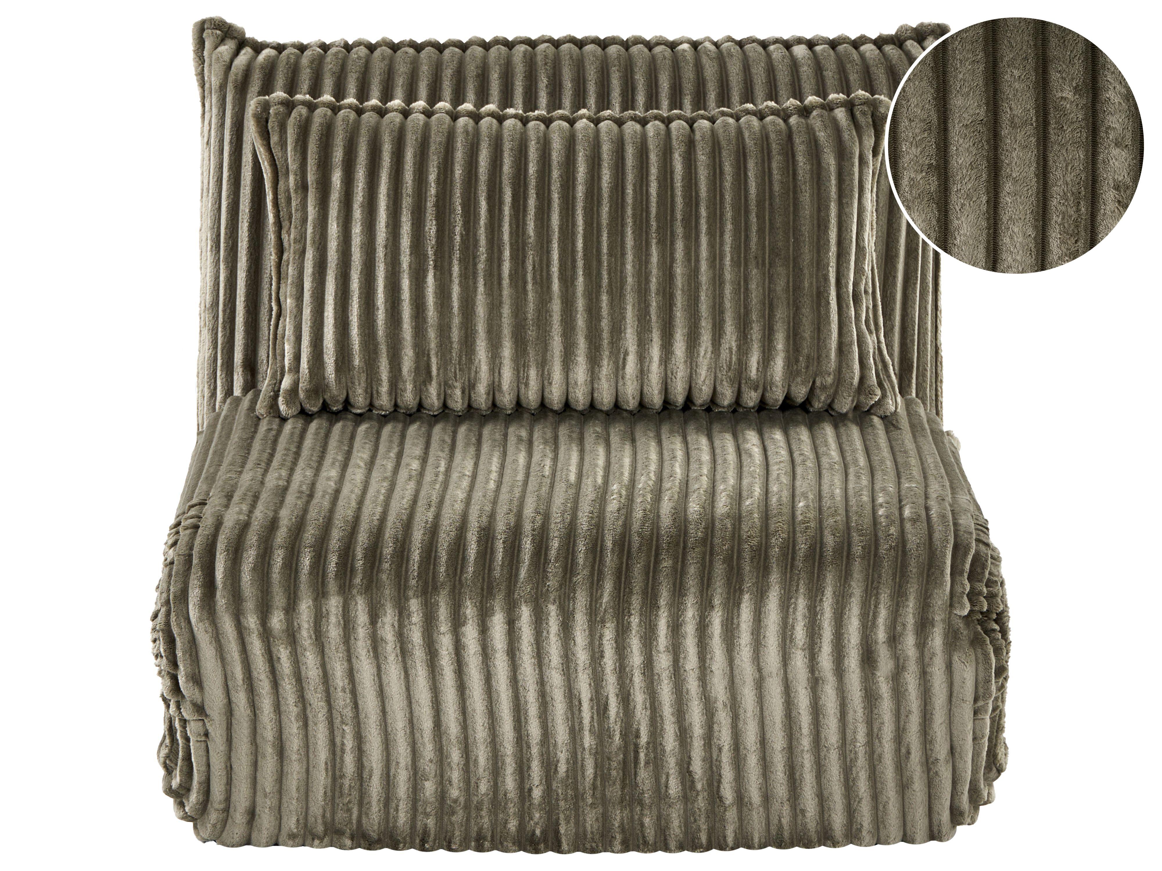 Single Sofa Bed LYSEKIL Corduroy Green
