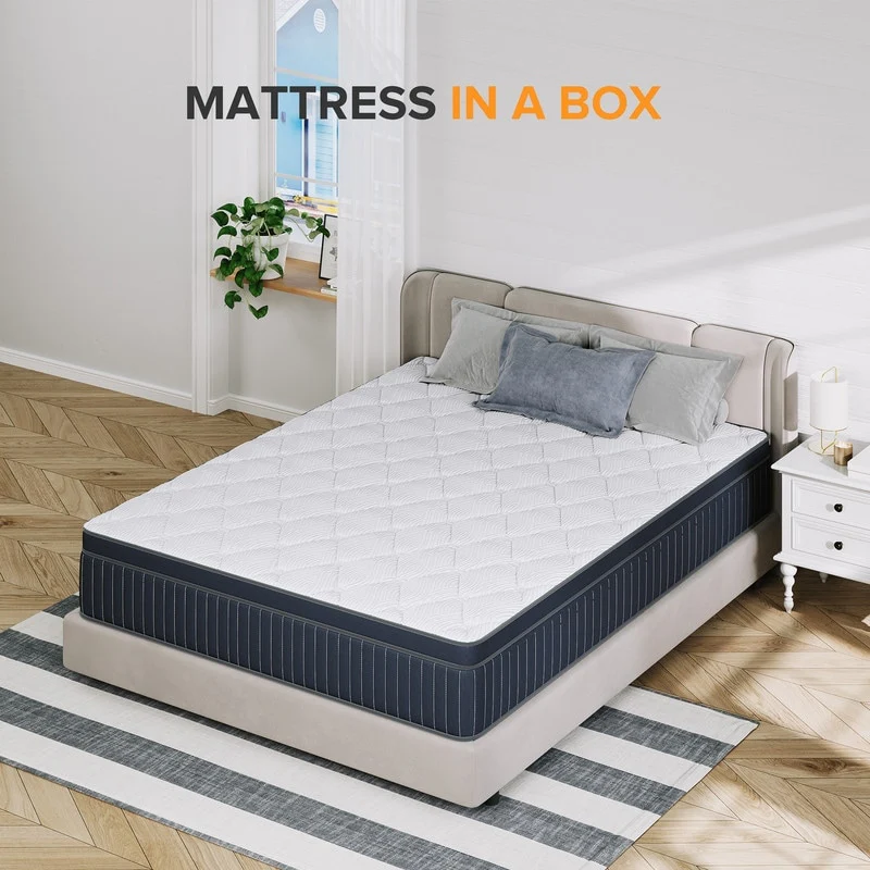 SweDrea Plush Hybrid Mattress – 12” Cooling Sleep for Hot Sleepers